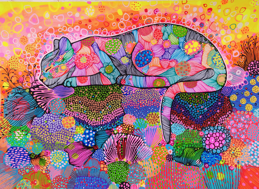 诺埃米潮流线描艺术