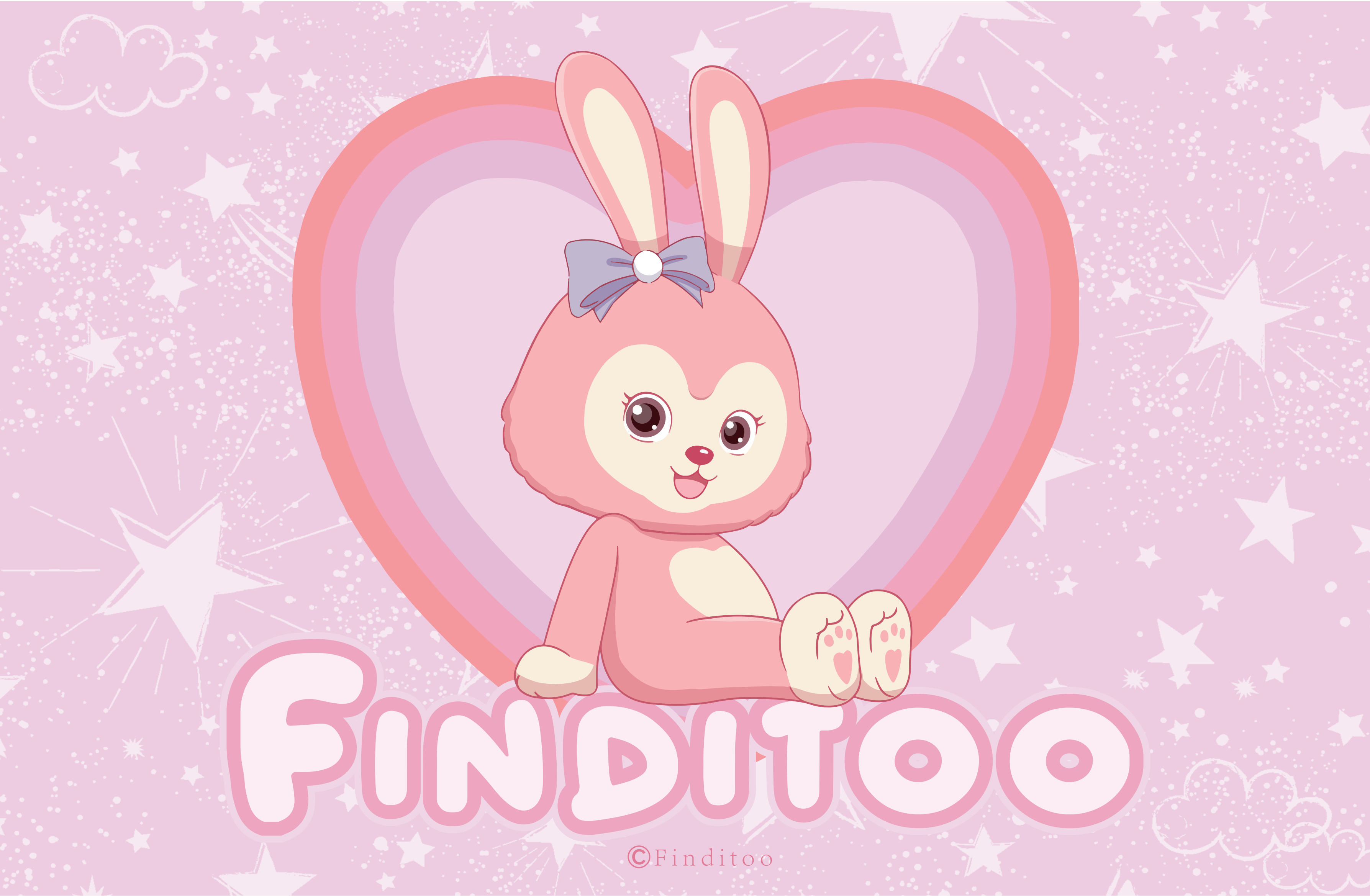 Finditoo粉黛兔