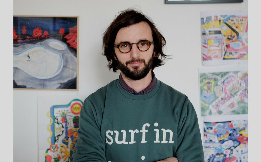 法国艺术家，当今世界最受欢迎的地图插画师之一Antoine Corbineau的复杂地图